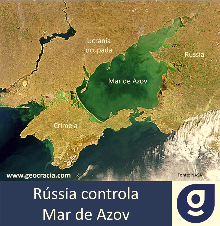Ucrânia perde acesso ao Mar de Azov