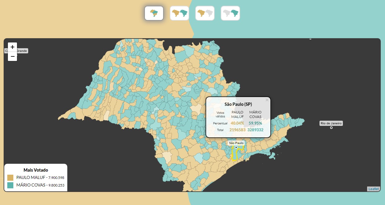 mapas eleitorais
