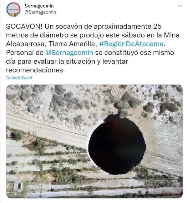 sumidouro em Atacama